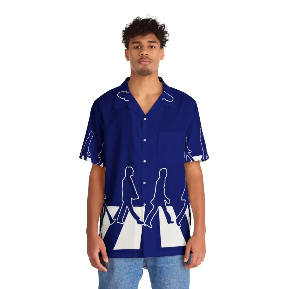 Abbey Road Beatles Hawaiian Shirt | Music Themed Retro Hawaiian Shirt