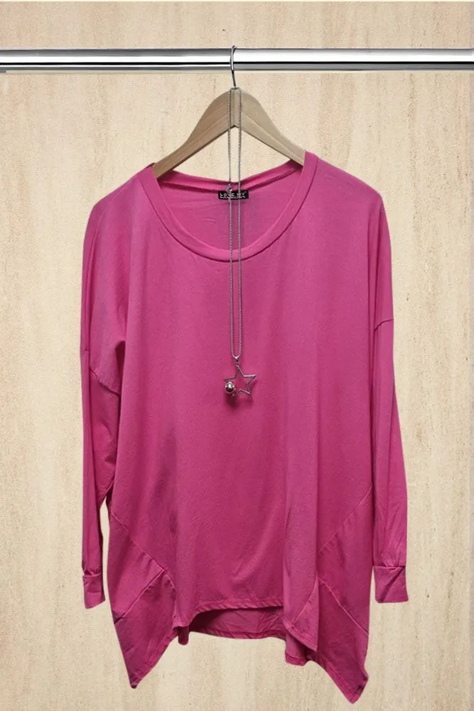 Asymmetrical Necklace Tunic Top