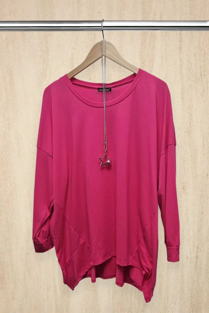 Asymmetrical Necklace Tunic Top
