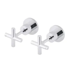Meir Round Cross Jumper Valve Wall Top Assemblies Chrome